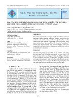 LỖI CỦA HỌC SINH TRONG GIẢI TOÁN GIẢI TÍCH: NGHIÊN CỨU ĐIỀU TRA HỌC SINH VÀ GIÁO VIÊN Ở THỊ XÃ TÂN CHÂU - TỈNH AN GIANG