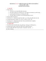 Ma trận đề thi học kì 1 môn Toán lớp 10 năm 2019 - 2020 THPT Số 2 Mộ Đức | Toán học, Lớp 10 - Ôn Luyện