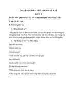 NỘI DUNG BÀI HỌC MÔN GDCD 8 - TUẦN 28