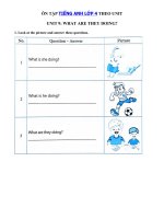 Tải Bài tập ngữ pháp tiếng Anh lớp 4 Unit 9 What are they doing? - Ôn tập tiếng Anh 4 theo từng Unit có đáp án