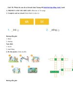 Tải Giải bài tập SBT tiếng Anh lớp 3 chương trình mới Unit 10: What do you do at break time? - Lời giải sách bài tập tiếng Anh lớp 3 Unit 10 trang 40