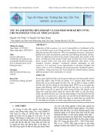 Yếu tố Ảnh hưởng đến sinh kế và giải pháp sinh kế bền vững cho người dân vùng lũ tỉnh An Giang