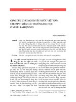 Giáo dục chủ nghĩa yêu nước Việt Nam cho sinh viên các trường đại học ở nước ta hiện nay