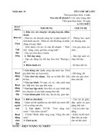 Giáo án phụ tuần 19 - Động vật sống dưới nước