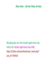 QUY CHẾ dược BỆNH VIỆN pptx _ PHÁP CHẾ DƯỢC (slide nhìn biến dạng, tải về đẹp lung linh)