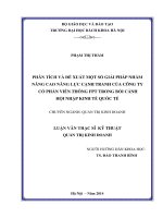 Phân tích và đè xuất một số giải pháp nhằm nâng cao năng lực cạnh tranh của công ty cổ phần viễn thông fpt trong bối cảnh hội nhập kinh tế quốc tế  