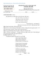 Đề khảo sát học kì 2 môn Ngữ Văn lớp 11 trường THPT Lê Lợi năm học 2019 2020