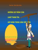LUẬT THANH TRA pptx _ PHÁP CHẾ DƯỢC (slide nhìn biến dạng, tải về đẹp lung linh)