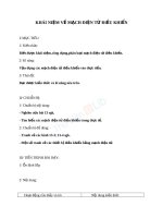 Giáo án Công nghệ 12 bài 13 Khái niệm về mạch điện tử điều khiển | Lớp 12, Công Nghệ - Ôn Luyện