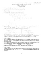 Đề thi Cấu trúc dữ liệu và giải thuật kỳ 1 năm học 2015-2016 - UET - Tài liệu VNU