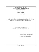 Phân tích và đề xuất giải pháp nhằm hoàn thiện công tác thẩm định tài chính dự án tại ngân hàng tmcp quân đội 