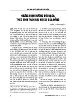 Những định hướng đối ngoại theo tinh thần Đại hội XII của Đảng