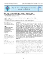 Các yếu tố ảnh hưởng đến kết quả học tập của sinh viên đại học ngành Phát triển nông thôn của Trường Đại học Cần Thơ