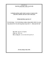 bài tiểu luận bồi dưỡng ngạch chuyên viên