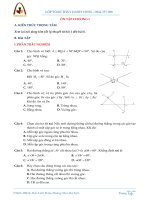 HH 7: CHƯƠNG I – ÔN TẬP CHƯƠNG I