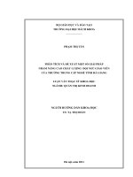 Phân tích và đề xuất một số giải pháp nhằm nâng cao chất lượng đội ngũ giáo viên của trường trung cấp nghề tỉnh hà giang 
