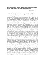 Tập quán sinh đẻ và một số vấn đề về chiến lược dân tộc đối với các dân tộc thiểu số ở Việt Nam