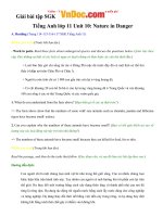 Tải Giải bài tập SGK Tiếng Anh lớp 11 Unit 10: Nature in Danger - Để học tốt Tiếng Anh lớp 11 Unit 10