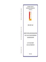 Nghiên cứu những giải pháp nhằm hoàn thiện công tác quản lý hoạt động kinh doanh xổ số kiến thiết thủ đô 