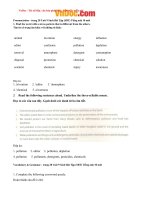 Tải Giải bài tập SBT Tiếng Anh lớp 10 chương trình mới Unit 9: Preserving the environment - Lời giải sách bài tập Tiếng Anh lớp 10 Unit 9