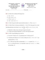đề và đáp án kiểm tra giữa học kì 1 năm học 20182019 môn toán  thpt nguyễn du