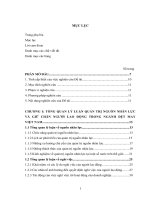 Đánh giá các nhân tố ảnh hưởng đến quyết định nghỉ việc của người lao động tại các doanh nghiệp dệt may việt nam 