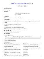 Tải Giáo án tiếng Anh lớp 11 Tuần 29 sách mới - Giáo án điện tử môn tiếng Anh 11 theo tuần