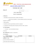 Tải Giáo án tiếng Anh lớp 8 Tuần 21 sách mới - Giáo án điện tử môn tiếng Anh 8 theo tuần