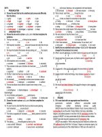 Bài tập trắc nghiệm có đáp án unit 4 môn tiếng anh lớp 11 lần 1 | Tiếng Anh, Lớp 11 - Ôn Luyện