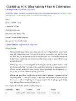 Tải Giải bài tập SGK Tiếng Anh lớp 9 Unit 8: Celebrations - Để học tốt Tiếng Anh lớp 9 Unit 8