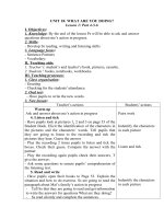 Tải Giáo án Tiếng Anh lớp 3 Unit 18: What are you doing - Lesson 2 - Giáo án điện tử môn Tiếng Anh lớp 3