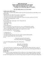 NỘI DUNG ÔN TẬP MÔN NGỮ VĂN 6 (Đợt 4)