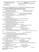 Đề thi học kì 1 môn Địa lí 6 năm 2020-2021 có đáp án - Trường THCS Tây Sơn
