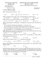 Đề thi HK1 Toán 11 năm học 2019 – 2020 sở GDĐT Quảng Nam | Toán học, Lớp 11 - Ôn Luyện