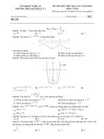 Đề thi thử THPT QG 2019 môn Toán trường Quỳnh Lưu 1 – Nghệ An lần 3 | Toán học, Đề thi đại học - Ôn Luyện