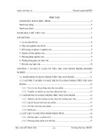 Một số giải pháp chiến lược nhằm đẩy mạnh hoạt động tiêu thụ sản phẩm của công ty cổ phần may nam hải 