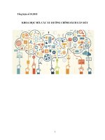 Tổng luận Khoa học mở: Các xu hướng chính sách gần đây