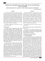 BƯỚC ĐẦU TÌM HIỂU TỤC CÚNG VIỆC LỀ CỦA NGƯỜI VIỆT Ở TÂY NAM BỘ