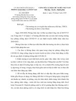 công văn về hướng dẫn đảm bảo an toàn môi trường trường học phòng chống dịch covid19 và các bệnh truyền nhiễm khác năm học 20202021  thcs an phú  quận 2