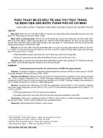 Phẫu thuật Miles điều trị ung thư trực tràng tại Bệnh viện Ung Bướu thành phố Hồ Chí Minh