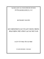 Quy định pháp luật về lập vi bằng trong hoạt động thừa phát lại tại việt nam 