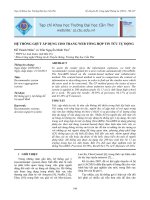 HỆ THỐNG GỢI Ý ÁP DỤNG CHO TRANG WEB TỔNG HỢP TIN TỨC TỰ ĐỘNG