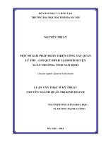 Một số giải pháp hoàn thiện công tác quản lý thu – chi quỹ bảo hiểm xã hội tại bảo hiểm xã hội huyện xuân trường, tỉnh nam định 