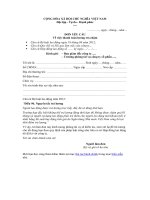 Mẫu đơn yêu cầu thanh toán lương trả chậm