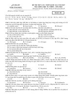 Đề thi thử thpt quốc gia có đáp án chi tiết môn hóa học năm 2017 sở GDĐT vĩnh phúc lần 1 mã 2 | Đề thi đại học, Hóa học - Ôn Luyện