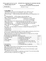 Đề thi học kì 1 môn Công nghệ 7 năm 2020-2021 có đáp án - Trường THCS Tây Sơn