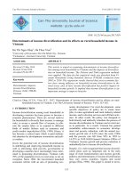 Determinants of income diversification and its effects on rural household income in Vietnam