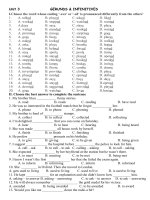 Bài tập trắc nghiệm về gerunds và infinitives môn tiếng anh lớp 11 của giáo viên trịnh ngọc cường | Tiếng Anh, Lớp 11 - Ôn Luyện