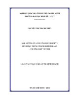 Ảnh hưởng của thương hiệu dịch vụ đến lòng trung thành khách hàng trường hợp viettel 