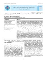 A Phenomenological study of challenges encountered by mountainous high school students in Vietnam